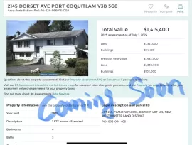 2145 DORSET AVENUE, Port Coquitlam, Port Coquitlam, BC